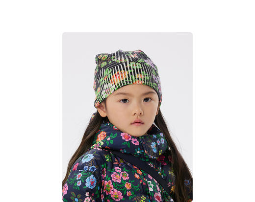 江南布衣童  22年 秋款  多彩印花羊毛帽子  6M8K10810 商品图6