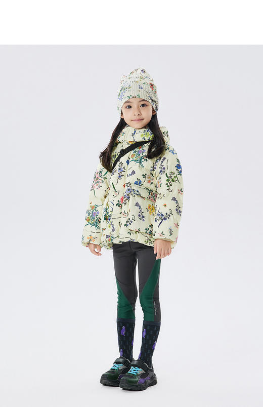 江南布衣童  22年秋款  撞色紧身锥形长款打底裤  1M8E12630 商品图4