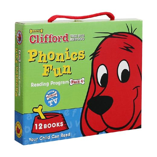 英文原版 CLIFFORD PHONICS FUN PACK 4 W/CD 大红狗克里弗套装系列4 商品图0