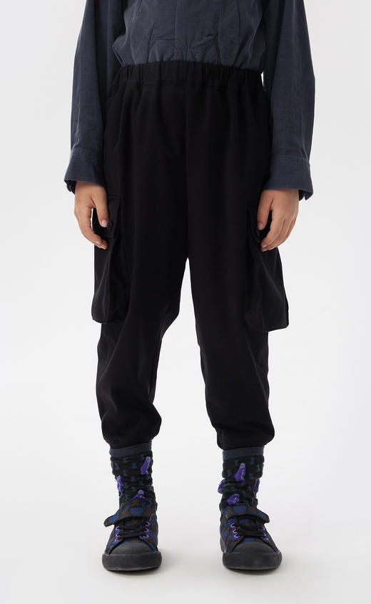 江南布衣童  22年秋款  大口袋束脚长裤  1M8E12620 商品图7