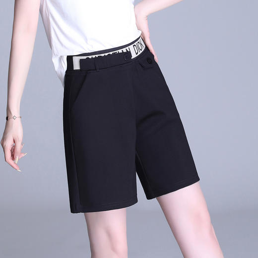 五分裤女直筒港味宽松高腰西装休闲中裤 MYX-D9141 商品图2