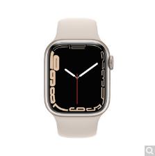 【2022开学季】Apple Watch Series 7 智能手表GPS款41 毫米星光色铝金属表壳星光色运动型表带MKMY3CH/A 商品图2