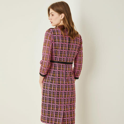 NC82A斯尔丽瑟俪2021秋季新款七分袖气质优雅时尚连衣裙 商品图1