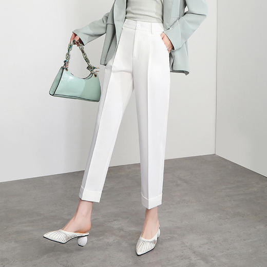 休闲时尚，烟管裤直筒高腰显瘦小脚裤九分萝卜哈伦裤MFE-8889 商品图0