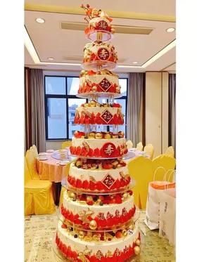 【福星高照】网红多层祝寿生日蛋糕送爷爷奶奶长辈