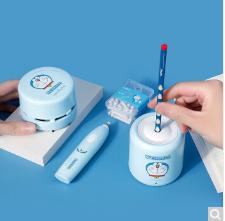 【2022开学季】天文儿童节送礼物哆啦A梦电动削笔机转笔刀礼包文具奖品(削笔器+吸尘器+橡皮擦)套装 A8095-8 商品图1