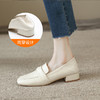 ZHR粗跟单鞋女2022年秋季新款英伦乐福鞋一脚蹬方头百搭女鞋 商品缩略图8