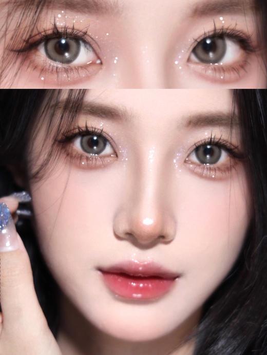 日抛 Con4u 爱喜啵啵 14.5 灰绿 着色14.0 A123 商品图6