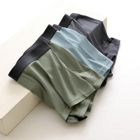 日式 莫代尔松软透气平角内裤 舒适护卫丁丁  三条装