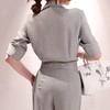 JWFZ2519A71新款韩版时尚名媛气质收腰显瘦西装领中袖连体裤 商品缩略图4