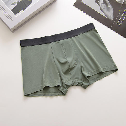 日式 莫代尔松软透气平角内裤 舒适护卫丁丁  三条装 商品图4