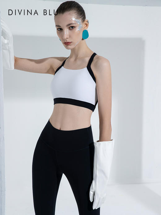 DIVINA BLU多伦多裸感瑜伽文胸大露背运动内衣女跑步防震健身背心 商品图2