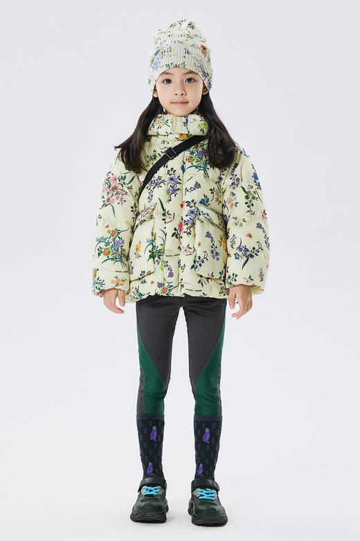 江南布衣童  22年秋款  撞色紧身锥形长款打底裤  1M8E12630 商品图0