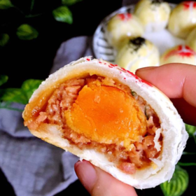 【8.18爱逛直播】70g手工蛋黄鲜肉月饼（ 整盒6只装）