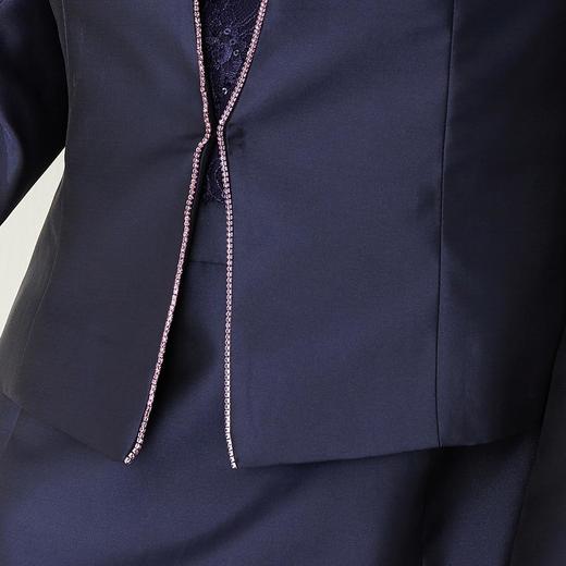 PE8A1瑟俪秋季上新款提花短款修身实穿两件套套装 商品图4