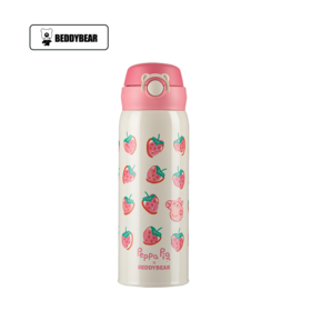 杯具熊 弹跳直饮保温杯(草莓佩奇)