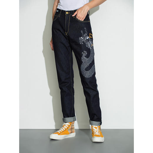 Lee宫廷文化“龙随型动”潮服彭于晏同款22秋冬新品731男牛仔裤 商品图3