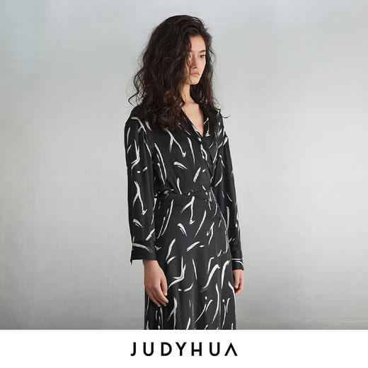 JUDYHUA 印染设计真丝衬衫 商品图1
