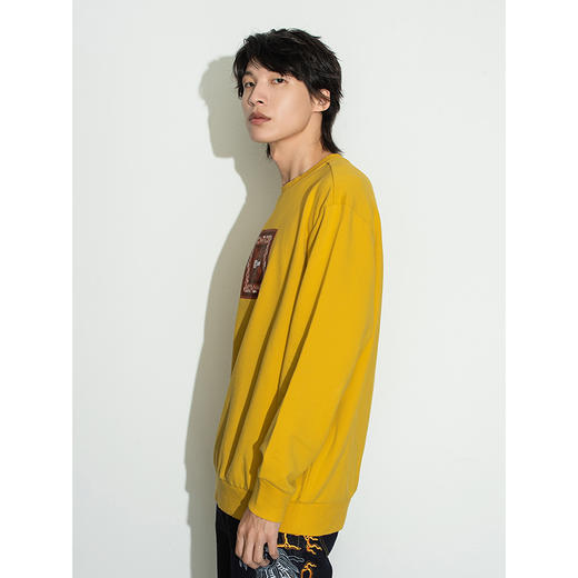 Lee宫廷文化“龙随型动”潮服22秋冬新品舒适版男卫衣LMT003642 商品图3