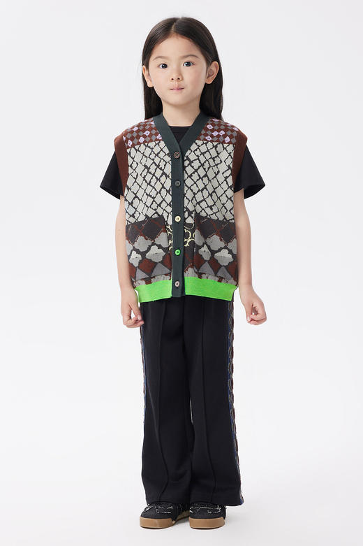 江南布衣童  22年秋款  修身休闲喇叭长裤   1M8E12600 商品图0