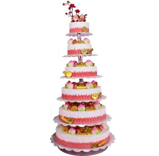 【健康长寿】送爷爷奶奶同城配送贺寿专属多层生日蛋糕 商品图0