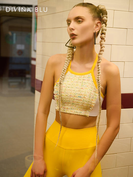 DIVINA BLU迪唯纳西雅图裸感瑜伽文胸女士美背运动内衣跑步背心 商品图2