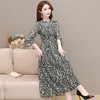 YWE 227841-2碎花连衣裙中长款贵夫人a字裙 商品缩略图1
