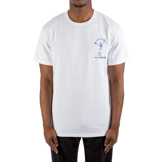 ALEXANDER MCQUEEN 亚历山大.麦昆 男士棉质骷髅徽标印花圆领短袖T恤 白色 711004 QTZ40 0900 商品图1