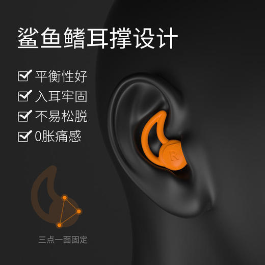 【第十三代纳米硅胶+专业级睡眠防吵耳塞】+鲨鱼鳍设计隔音耳塞硅胶静音耳塞 防吵睡觉降噪耳塞宿舍午睡软硅胶耳塞【买就送2个收纳盒+真丝眼罩】 商品图1