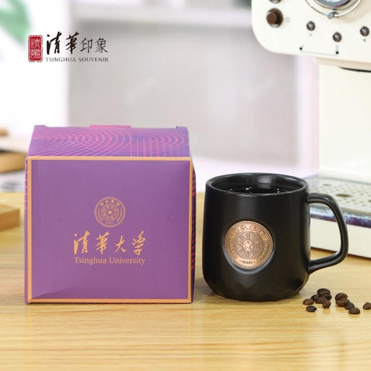 清华大学校徽款金属徽章马克杯 商品图1