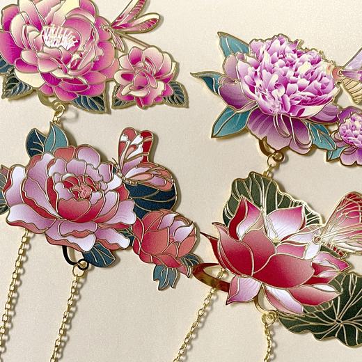 避暑山庄锦绣花语系列金属书签 商品图2