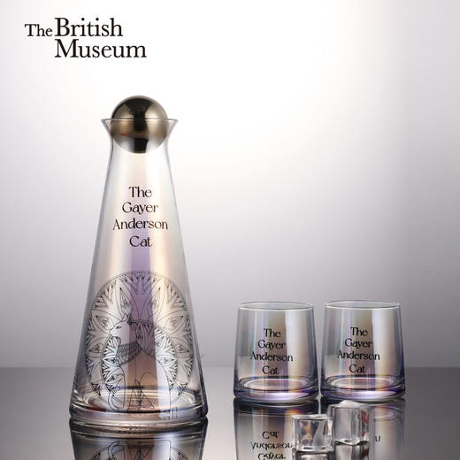 大英博物馆盖亚安德森猫系列一壶两杯电镀冷水杯套装创意礼品 商品图0