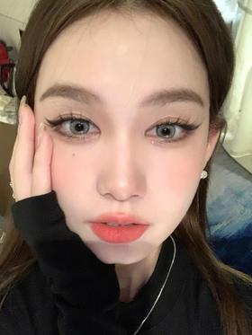 con4u 日抛 蓝盐喔喔wowo 直径14.5mm着色14.0mm