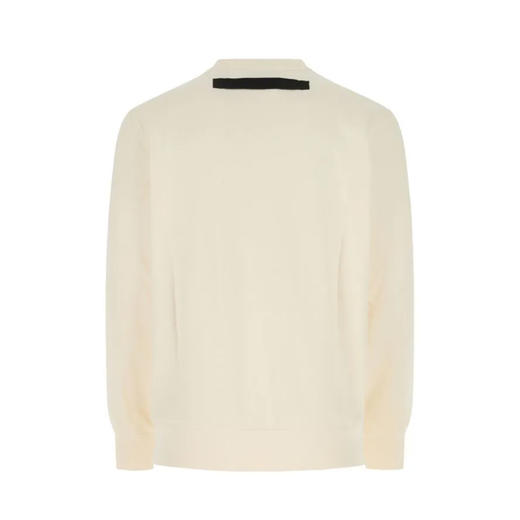 ALEXANDER MCQUEEN 亚历山大.麦昆 男士棉质镶边徽标织带圆领长袖卫衣 浅黄色 642663 QTX75 0916 商品图1