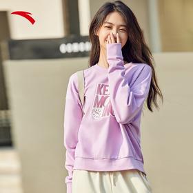【S断码】安踏套头卫衣女新款优可丝长袖印花运动上衣潮流162238709【无货退款】