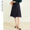 玳莎不规则设计感半裙2022秋季新款通勤优雅高腰中长款A字半身裙 CC34302 商品缩略图0