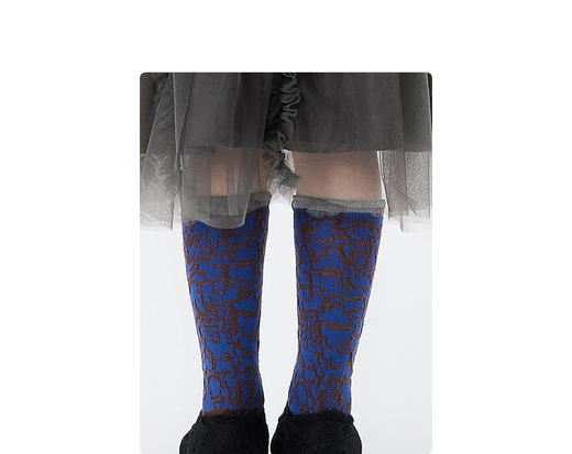 江南布衣童 22年秋款  棉质印花长袜  6M8N10690 商品图1