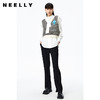 NEELLY纳俪商场同款条纹马甲女气质V领卡通刺绣修身针织衫马夹潮N22083A01101 商品缩略图1