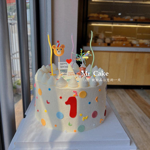 童趣熊熊周岁蛋糕（百分百进口动物奶油） 商品图0