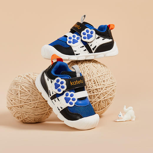 卡特兔学步鞋男宝宝软底秋季新女童透气软底防滑1-3岁婴童鞋 商品图2