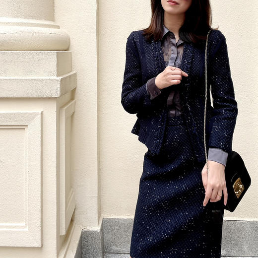 颈袖添香-套裙-“大女主”的小香风套裙 优雅永不过时 秋冬款 气质独立 女人味 时髦复古 7401616 商品图6