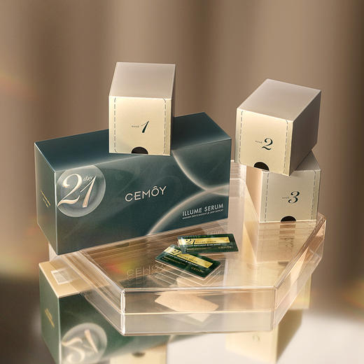 【下单即送CEMOY澳诗茉澳铂蓝耀水乳2ml一套】CEMOY澳诗茉21天日光早安晚安精华 商品图0