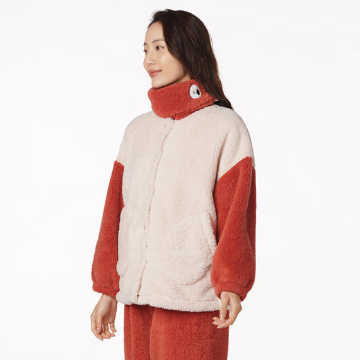 都市丽人舒适外出女士长毛绒套装长毛绒厚家居服长袖睡衣LH29B3 商品图1