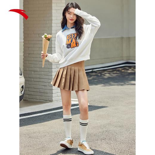 【S断码】安踏套头卫衣女新款优可丝长袖印花运动上衣潮流162238709【无货退款】 商品图5