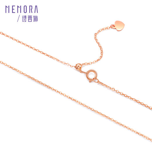 【1件7.5折】心花鹿放系列玫瑰18K金红鼻子小鹿项链珍珠套链KN263601 商品图3