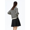 NEELLY纳俪商场同款气质V领条纹针织衫女单排扣毛衣开衫休闲上衣N22083A01100 商品缩略图4