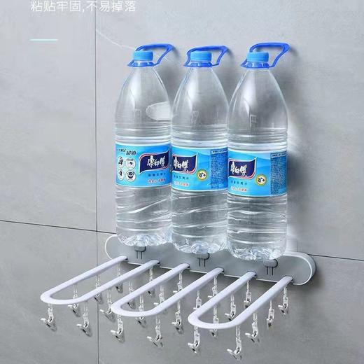 【2个更划算】家用折叠衣架晾衣架多夹子晾晒壁挂袜子内衣神器袜子架-W仓 商品图2