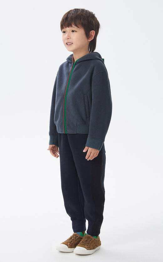 江南布衣童   22年秋款  拼色束脚长裤  1M9E10950 商品图4