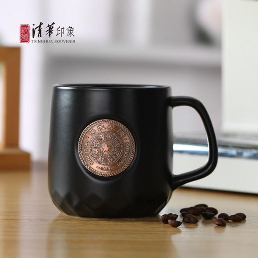 清华大学校徽款金属徽章马克杯 商品图4