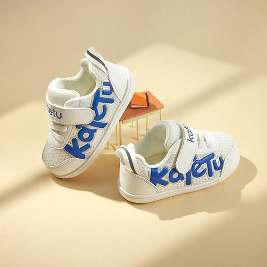 卡特兔儿童板鞋春秋新款休闲鞋低帮男女小白鞋幼儿园室内鞋 商品图2